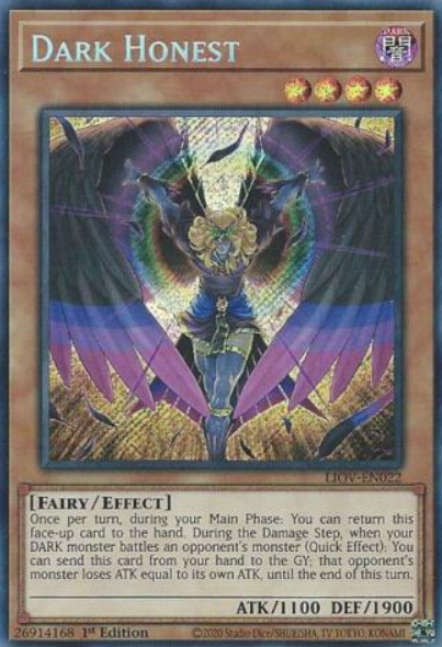 Dark Honest - LIOV-EN022 - Secret Rare 1st Edition