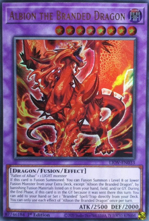 Albion the Branded Dragon - LIOV-EN033 - Ultra Rare 1st Edition