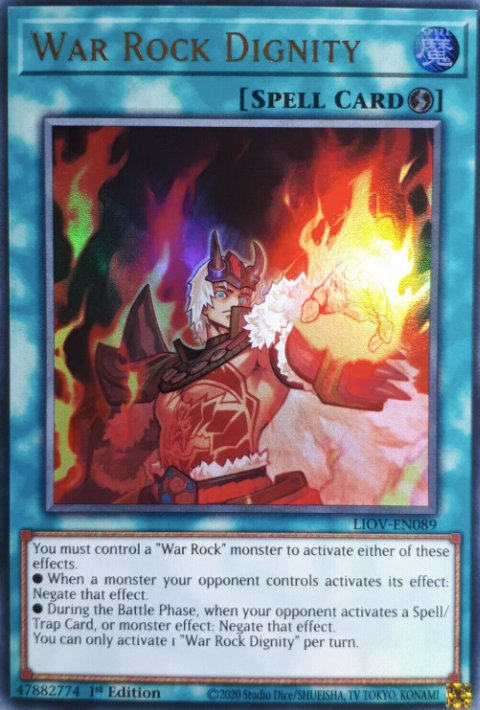 War Rock Dignity - LIOV-EN089 - Ultra Rare 1st Edition