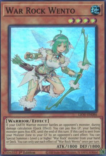 War Rock Wento - LIOV-EN086 - Super Rare 1st Edition