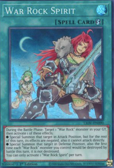 War Rock Spirit - LIOV-EN090 - Super Rare 1st Edition
