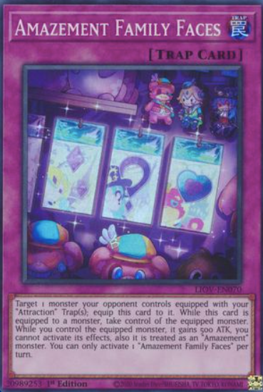 Amazement Family Faces - LIOV-EN070 - Super Rare 1st Edition