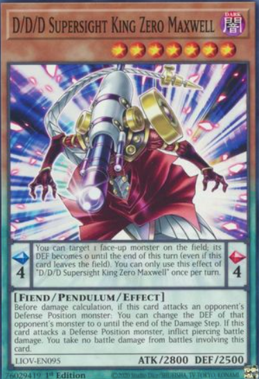 D/D/D Supersight King Zero Maxwell - LIOV-EN095 - Common 1st Edition