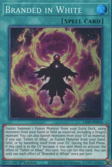 Branded in White - LIOV-EN055 - Super Rare 1st Edition