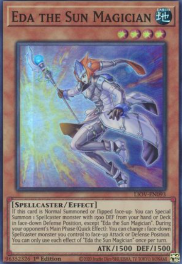 Eda the Sun Magician - LIOV-EN093 - Super Rare 1st Edition