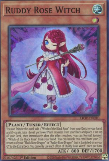 Ruddy Rose Witch - LIOV-EN010 - Super Rare 1st Edition