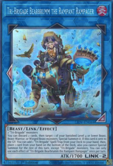 Tri-Brigade Bearbrumm the Rampant Rampager -  LIOV-EN044 - Super Rare - 1st Edition