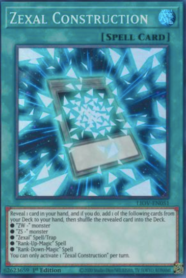 Zexal Construction - LIOV-EN051 - Super Rare 1st Edition