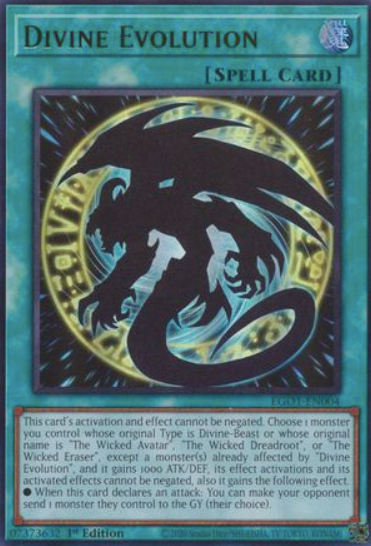 Divine Evolution - EGO1-EN004 - Ultra Rare 1st Edition