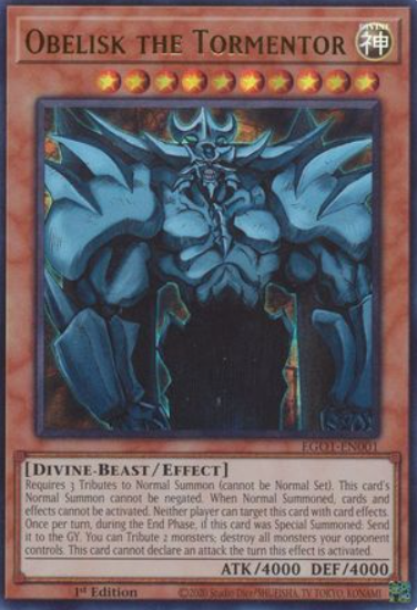 Obelisk the Tormentor - EGO1-EN001 - Ultra Rare 1st Edition