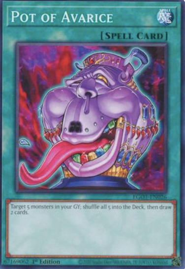 Pot of Avarice - EGO1-EN026 - Common 1st Edition