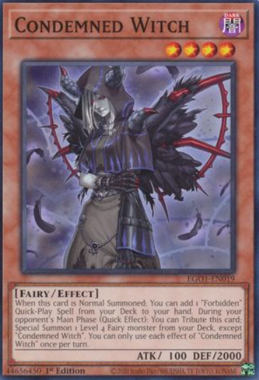 Condemned Witch - EGO1-EN019 - Common 1st Edition