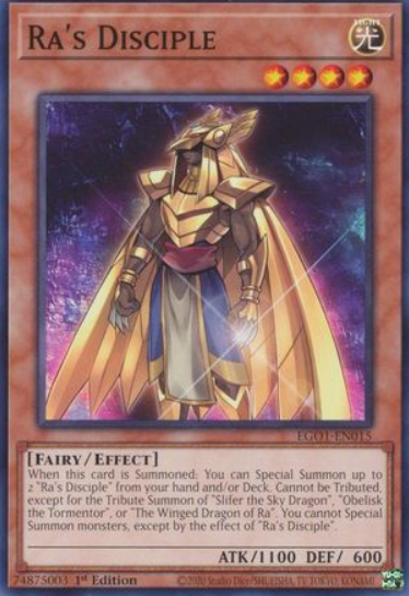 Ra's Disciple - EGO1-EN015 - Common 1st Edition