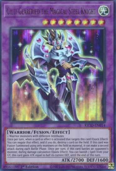 Gilti-Gearfried the Magical Steel Knight - KICO-EN014 - Ultra Rare 1st Edition