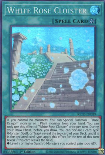 White Rose Cloister - KICO-EN019 - Super Rare 1st Edition