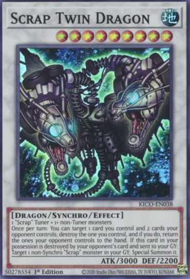 Scrap Twin Dragon - KICO-EN038 - Super Rare 1st Edition
