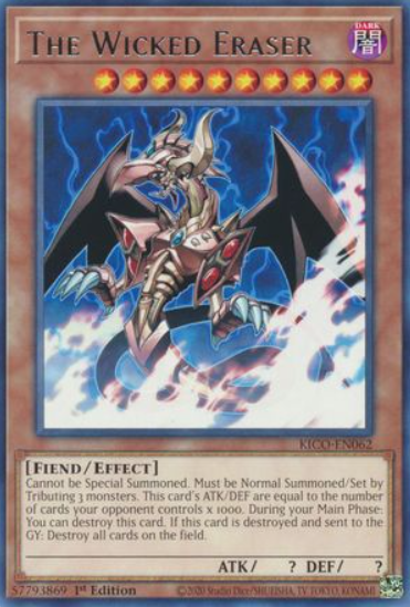 The Wicked Eraser - KICO-EN062 - Rare 1st Edition