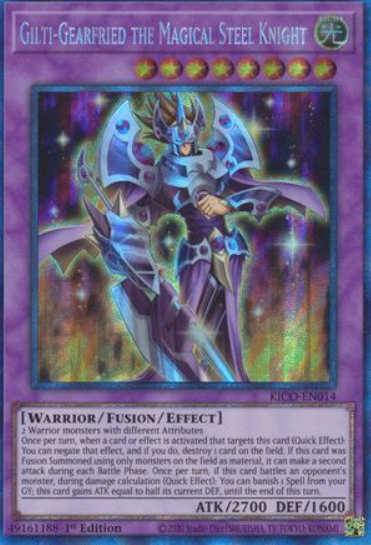 Gilti-Gearfried the Magical Steel Knight - KICO-EN014 - Collectors Rare 1st Edition