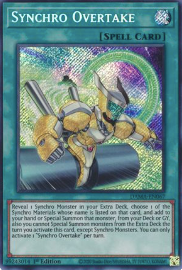 Synchro Overtake - DAMA-EN067 - Secret Rare 1st Edition