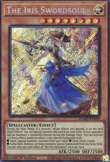 The Iris Swordsoul - DAMA-EN009 - Secret Rare 1st Edition