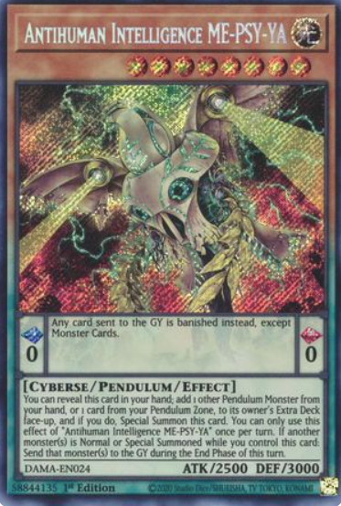 Antihuman Intelligence ME-PSY-YA - DAMA-EN024 - Secret Rare 1st Edition