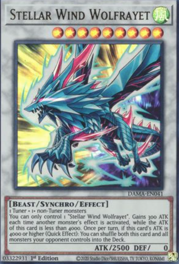 Stellar Wind Wolfrayet - DAMA-EN041 - Ultra Rare 1st Edition