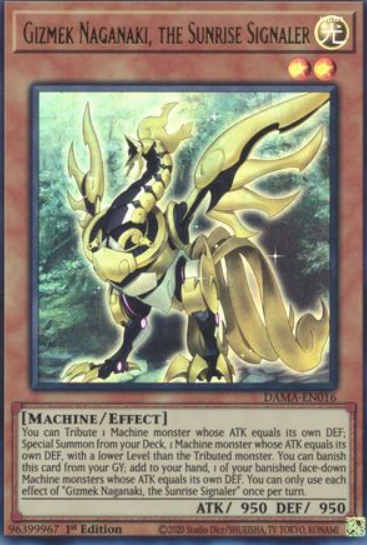 Gizmek Naganaki, the Sunrise Signaler - DAMA-EN016 - Ultra Rare 1st Edition