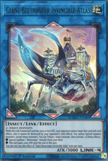 Giant Beetrooper Invincible Atlas - DAMA-EN089 - Ultra Rare 1st Edition