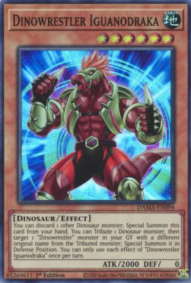 Dinowrestler Iguanodraka - DAMA-EN094 - Super Rare 1st Edition