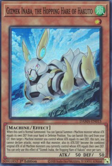 Gizmek Inaba, the Hopping Hare of Hakuto - DAMA-EN015 - Super Rare 1st Edition
