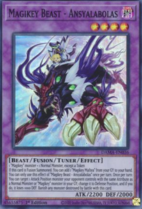 Magikey Beast - Ansyalabolas - DAMA-EN036 - Super Rare 1st Edition