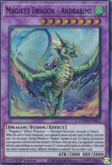 Magikey Dragon - Andrabime - DAMA-EN037 - Super Rare 1st Edition