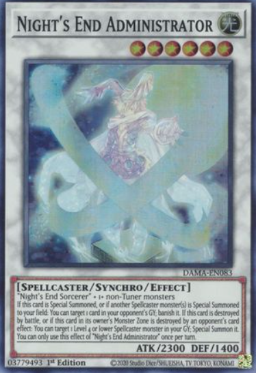 Night's End Administrator - DAMA-EN083 - Super Rare 1st Edition