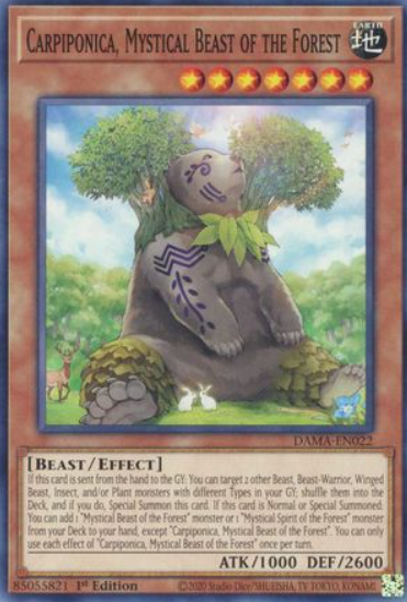 Carpiponica, Mystical Beast of the Forest - DAMA-EN022 - Common 1st Edition