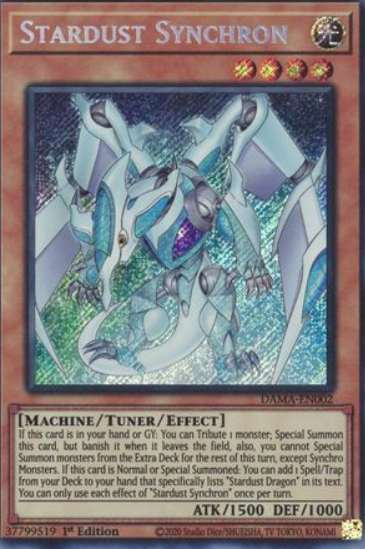 Stardust Synchron - DAMA-EN002 - Secret Rare 1st Edition