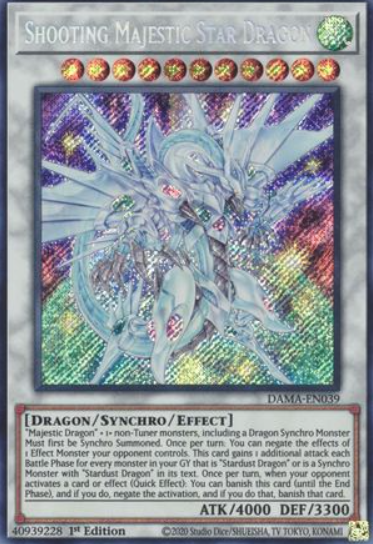 Shooting Majestic Star Dragon - DAMA-EN039 - Secret Rare 1st Edition