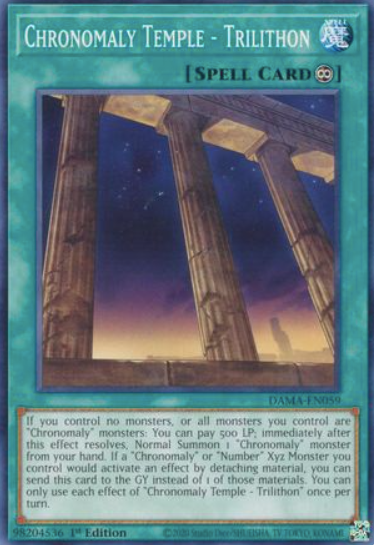 Chronomaly Temple - Trilithon - DAMA-EN059 - Common 1st Edition