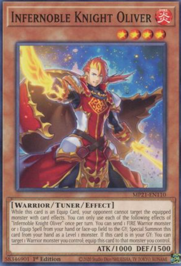 Infernoble Knight Oliver - MP21-EN110 - Common 1st Edition