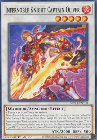 Infernoble Knight Captain Oliver - MP21-EN188 - Common 1st Edition