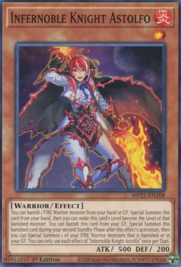 Infernoble Knight Astolfo - MP21-EN108 - Common 1st Edition