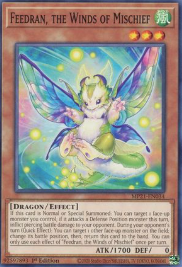 Feedran, the Winds of Mischief - MP21-EN034 - Common 1st Edition