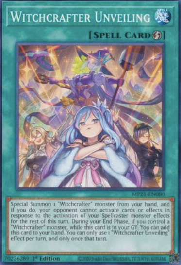 Witchcrafter Unveiling - MP21-EN080 - Common 1st Edition