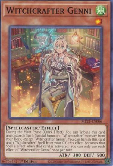 Witchcrafter Genni - MP21-EN006 - Common 1st Edition