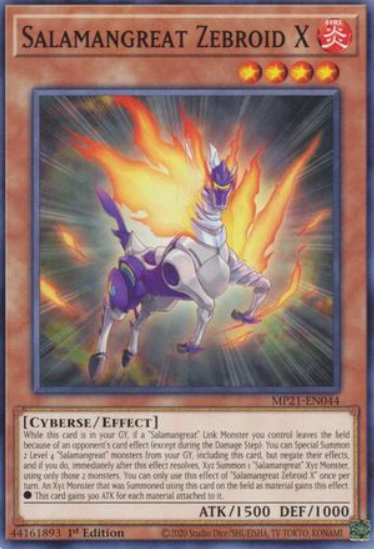 Salamangreat Zebroid X - MP21-EN044 - Common 1st Edition