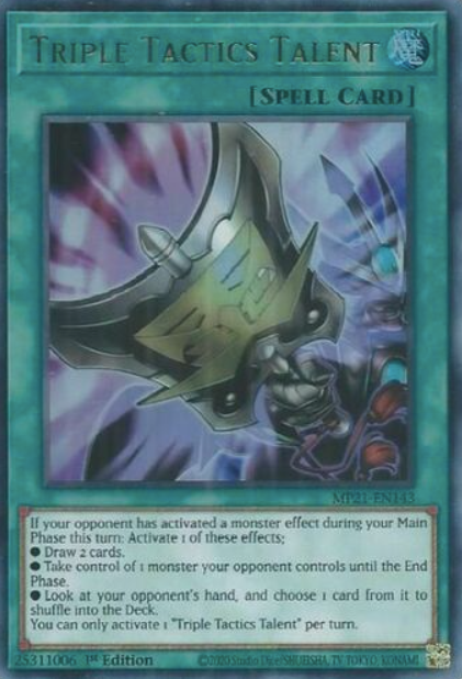 Triple Tactics Talent - MP21-EN143 - Ultra Rare 1st Edition