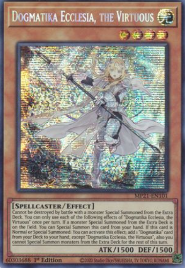 Dogmatika Ecclesia, the Virtuous - MP21-EN101 - Prismatic Secret Rare 1st Edition