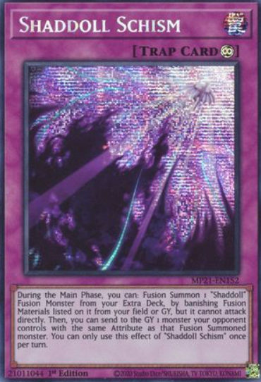 Shaddoll Schism - MP21-EN152 - Prismatic Secret Rare 1st Edition