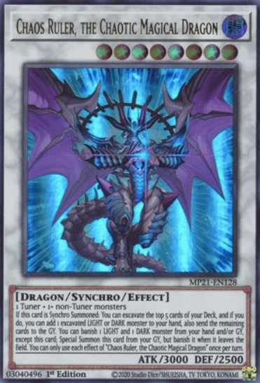 Chaos Ruler, the Chaotic Magical Dragon - MP21-EN128 - Ultra Rare 1st Edition