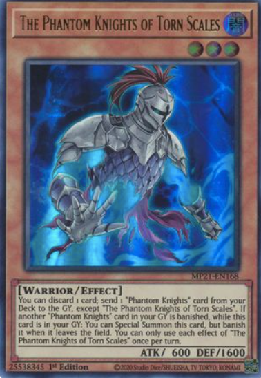 The Phantom Knights of Torn Scales - MP21-EN168 - Ultra Rare 1st Edition