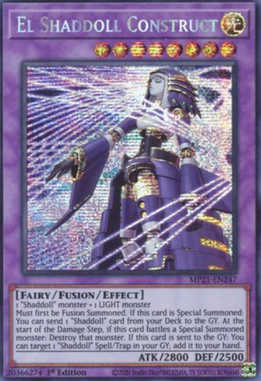 El Shaddoll Construct - MP21-EN247 - Prismatic Secret Rare 1st Edition